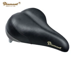 Diamant Sattel Retro Schwarz