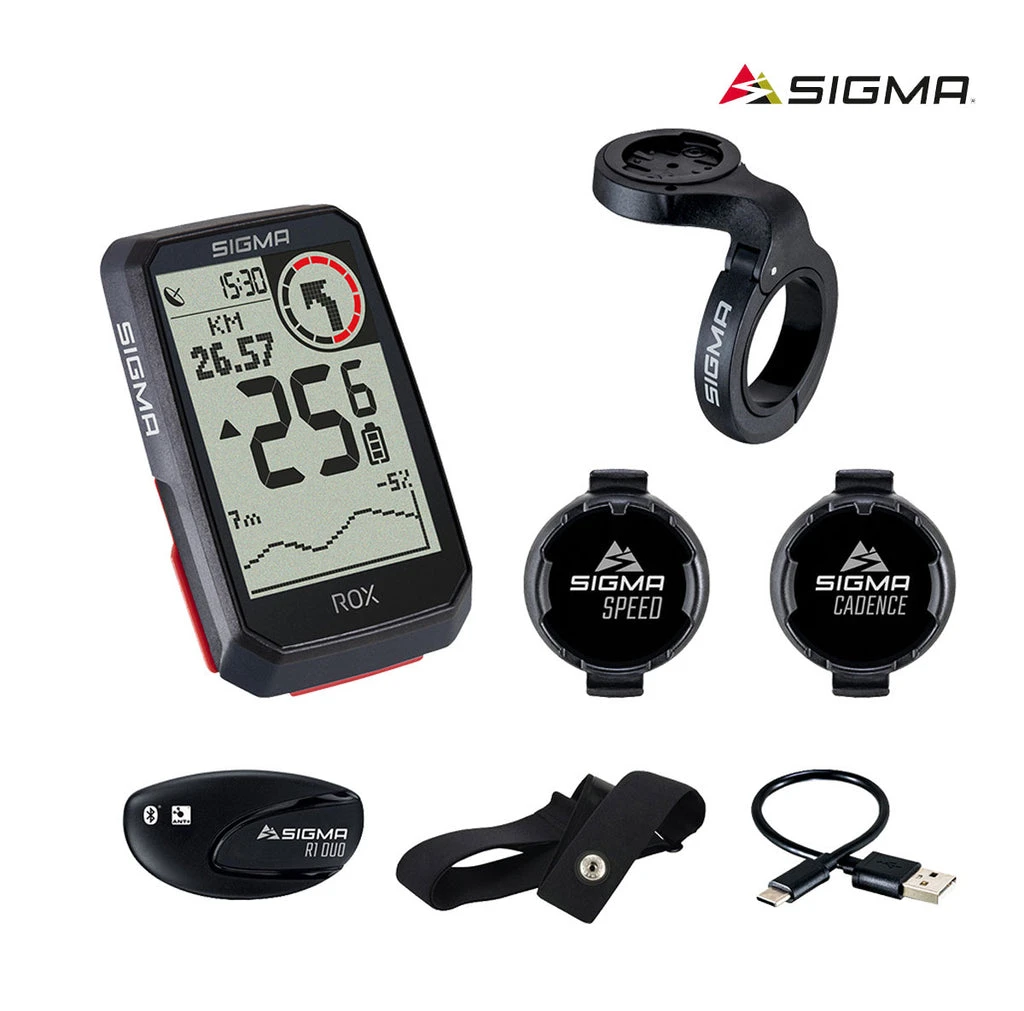 SIGMA ROX 4.0 GPS Black, Sensor Set 1 SIGMA ROX 4.0 GPS Black, Sensor Set