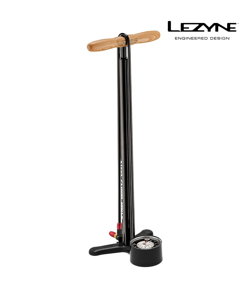 LEZYNE STANDLUFTPUMPE STEEL FLOOR DRIVE 1 LEZYNE STANDLUFTPUMPE STEEL FLOOR DRIVE
