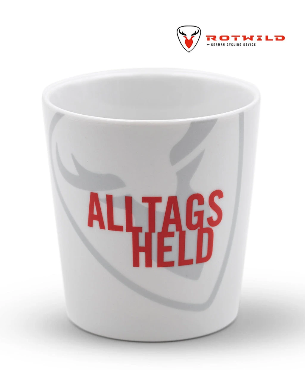 ROTWILD Porzelantasse "ALLTAGSHELD" 1 ROTWILD Porzelantasse "ALLTAGSHELD"