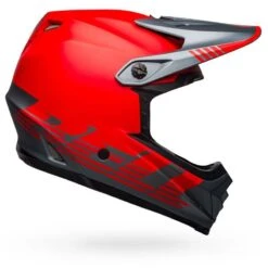 BELL FULL-9 FUSION MIPS HELM 2021 -Rad Teile Center bell full 9 fusion mips full face mountain bike helmet louver matte gray red right 1 218878 1024x