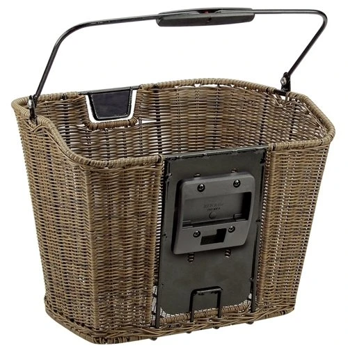 Vorderradkorb KLICKFIX STRUCTURA Braun Fein Geflochten 2 Vorderradkorb KLICKFIX STRUCTURA Braun Fein Geflochten – Bild 2