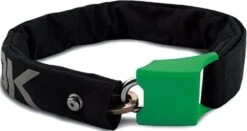 Hiplok Kettenschloss Schwarz Reflektierendes Logo Grün
