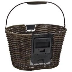 Vorderradkorb KLICKFIX STRUCTURA Oval Schwarz Braun Grob Geflochten -Rad Teile Center img.php41 976409 1024x