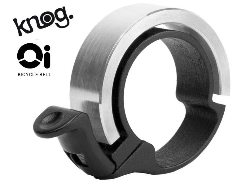 KNOG Oi Fahrradklingel Silber 1 KNOG Oi Fahrradklingel Silber