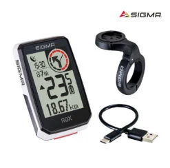 SIGMA SPORT SIGMA ROX 2.0 GPS Top Mount Set Fahrradcomputer White