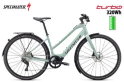 Specialized Turbo Vado SL 4.0 Step-Through EQ 2022 White Sage - Black Reflective